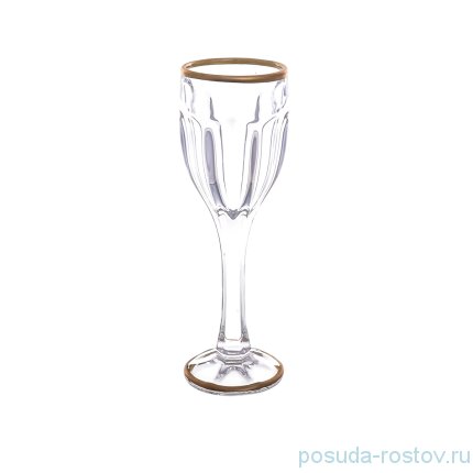 Рюмки 50 мл 6 шт &quot;Сафари /Отводка золотом&quot; AS Crystal / 201624