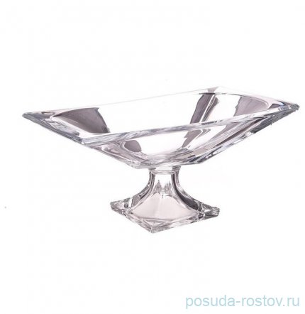 Ваза для фруктов 36 см н/н овальная &quot;Квадрон /Без декора&quot; AS Crystal / 341363
