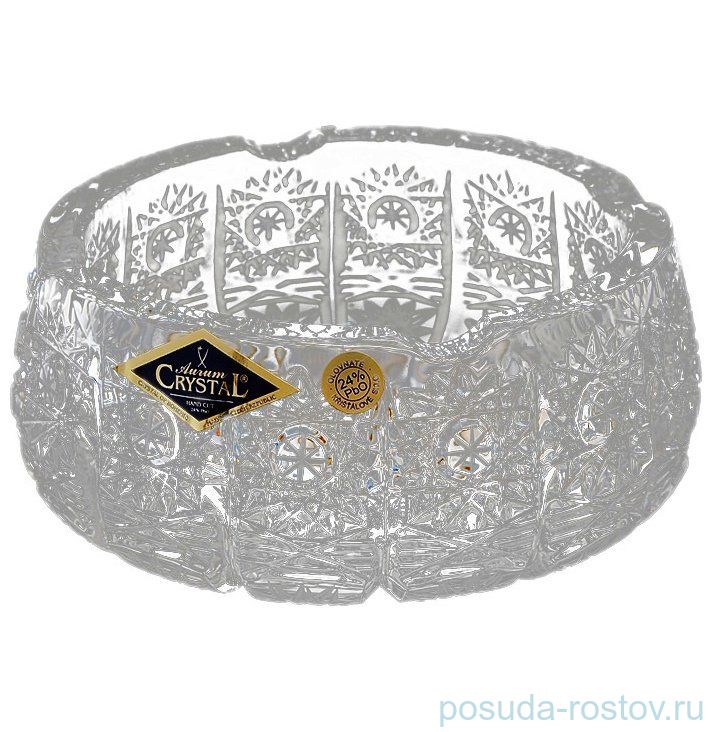 Пепельница 10 см "Хрусталь резной" / 039987