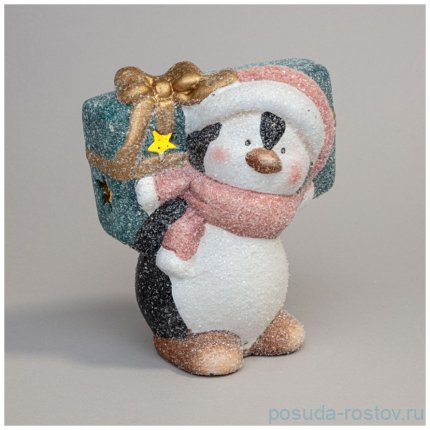 Фигурка  с подсветкой 12 x 8 x13 см &quot;Пингвин с подарками&quot; / 355469