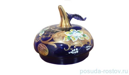 Крышка от вазочки с крышкой - яблоко &quot;Лепка синяя&quot; маленькая / 114788