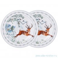 Набор тарелок 19 см 2 шт &quot;Christmas /Олень&quot; / 355092