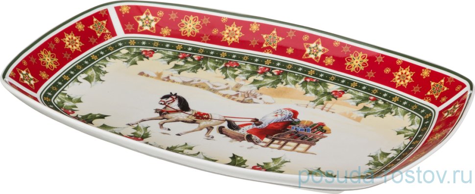 Блюдо 34,5 х 22 х 4 см прямоугольное "christmas collection" / 192351