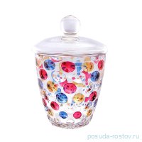 Конфетница 18 см с крышкой &quot;Эгерманн /Разноцветные шары&quot; / 155872