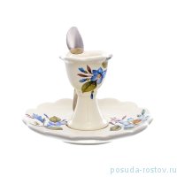 Подставка для яйца 9 см н/н с блюдцем &quot;Artigianato ceramico /Весенние лепестки&quot; / 169924
