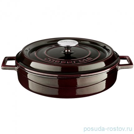 Кастрюля 24 см с крышкой 2,47 л &quot;Lava /Majolica Aubergine&quot; / 223364