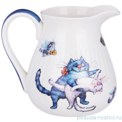 Кувшин для воды 1,2 л &quot;Синие коты /Любовь моя&quot; / 261989