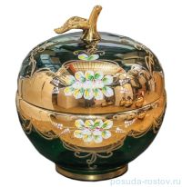 Ваза с крышкой - яблоко &quot;Лепка зелёная&quot; М+М / 038841