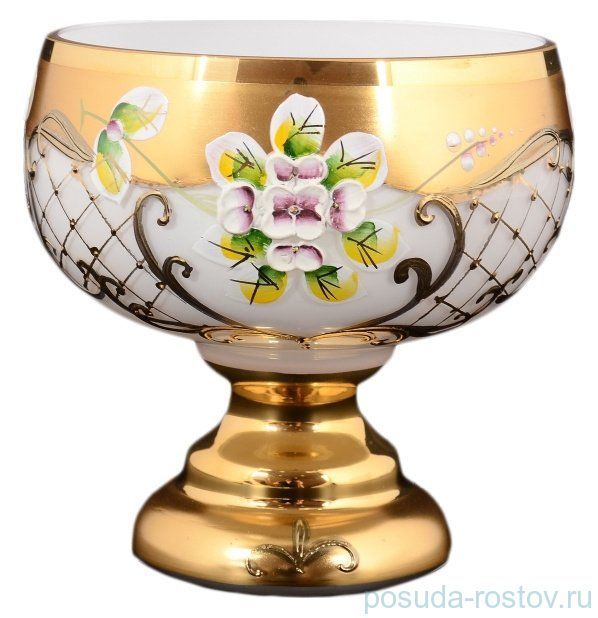 Конфетница 12 см н/н "Лепка белая" S-A / 122289