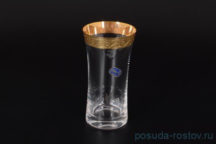 Стаканы для воды 340 мл 6 шт &quot;Грация /Золотой цветочный кант&quot; / 125721