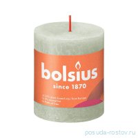 Свеча Рустик 8 х 6,8 см &quot;Shine /Туманный зелёный /Bolsius&quot; (время горения 35 ч) / 278282