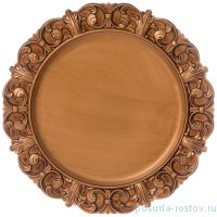 Поднос 32,5 см круглый бронза &quot;Старинный прованс&quot; / 268275