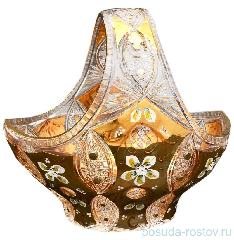 Корзинка 35 см "Хрусталь с золотом" / 011533