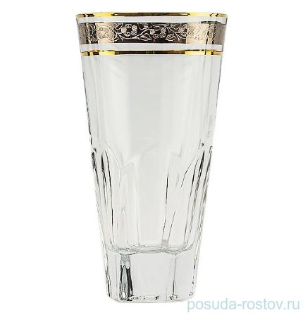 Стаканы для воды 480 мл 6 шт &quot;Аполло /Цветочный узор на платине&quot; / 036812