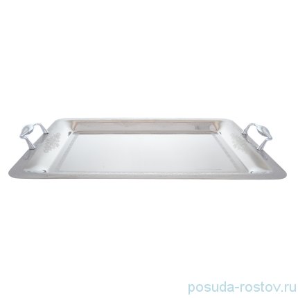 Поднос 50 x 35 см прямоугольный с ручками &quot;Lusia Inox&quot; / 247868