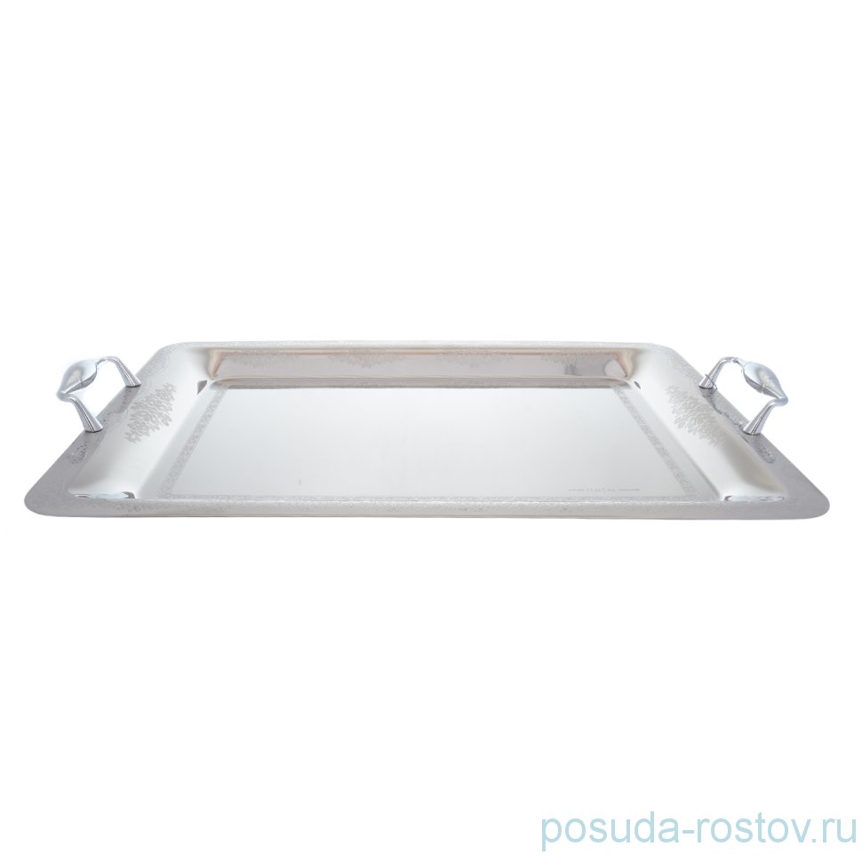 Поднос 50 x 35 см прямоугольный с ручками "Lusia Inox" / 247868