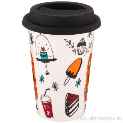 Кружка 400 мл с крышкой &quot;Coffemania&quot; / 263944