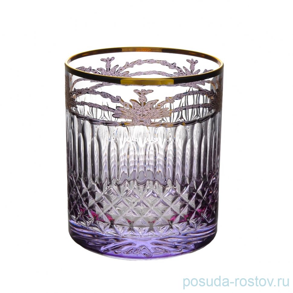 Стаканы для виски 340 мл 6 шт "Timon /Violet /Gold" / 284825