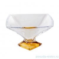 Ваза для конфет 22 см н/н &quot;Квадро /Янтарное дно&quot; / 150009