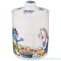 Банка для сыпучих продуктов 14,5 х 10,5 см 750 мл &quot;синие коты /любовь моя&quot; / 254049