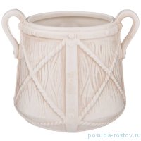 Кашпо для цветов 14 х 14 см с ручками / 225699