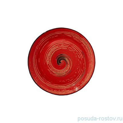 Тарелка 23 см красная &quot;Spiral&quot; / 261548