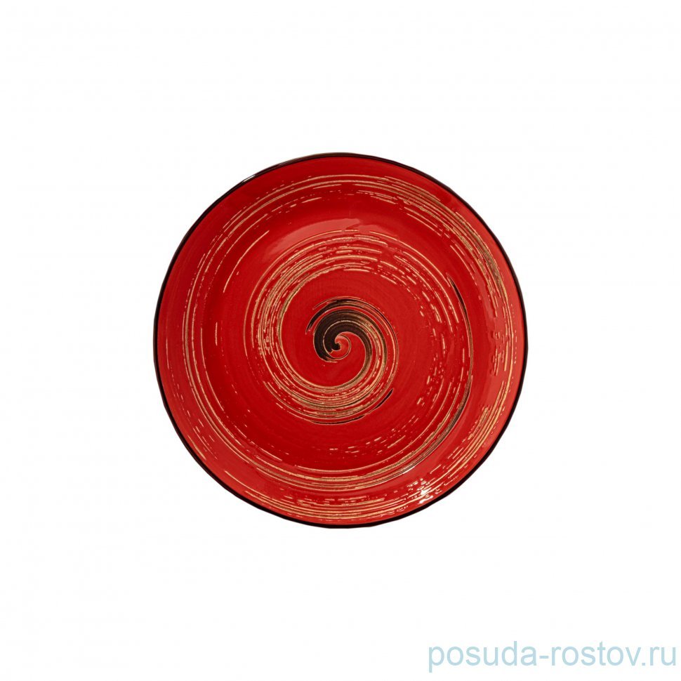 Тарелка 23 см красная "Spiral" / 261548