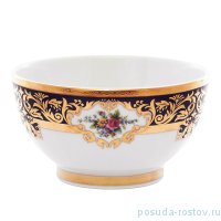 Пиала 14 см &quot;Опал /Цветы кобальт /с золотом&quot; / 159990