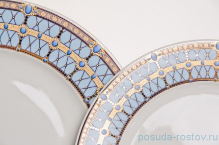 Столовый сервиз на 6 персон 28 предметов &quot;Кайро /Синий&quot; / 039307