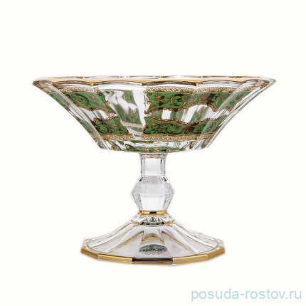 Ваза для конфет 18 см н/н &quot;Astra Gold /Империя зелёная&quot; / 221717