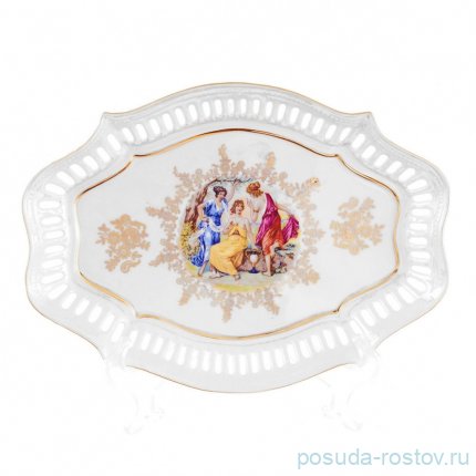 Конфетница 27 см перф. &quot;Корона /Мадонна перламутр&quot; / 182884