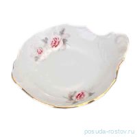 Розетка 13 см с ручкой &quot;Бернадотт /Серая роза /золото&quot; / 242705