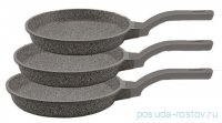 Набор сковородок 3 шт 20 х 24 х 28 см серые &quot;TURKISH WOK &amp; PANS&quot; / 295569