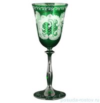 Бокалы для белого вина 185 мл 6 шт &quot;Анжела /Зелёные с рисунком&quot; E-S / 106369