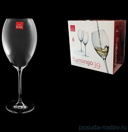 Бокалы для красного вина 670 мл 6 шт &quot;Flamingo /Без декора&quot; / 086680
