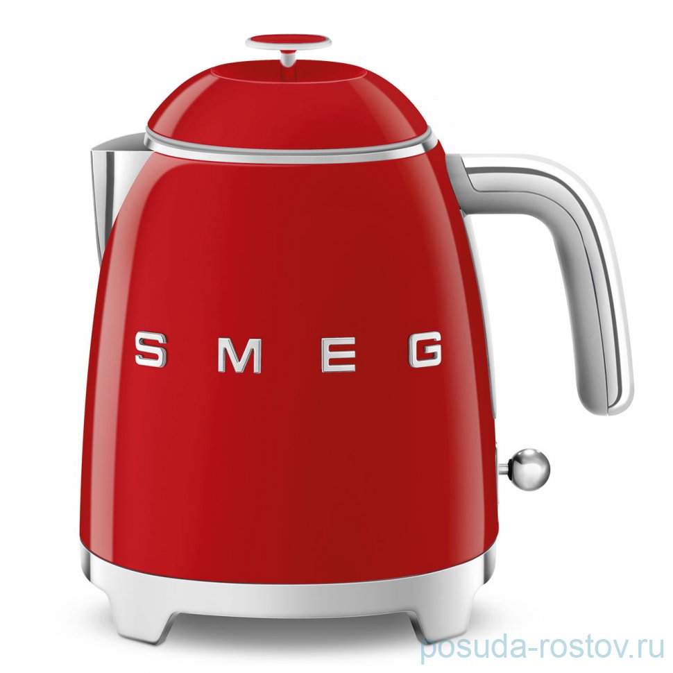 Чайник электрический 800 мл мини 1400 Вт красный "Smeg"  / 251742