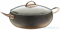 Сотейник 26 х 7 см с антипригарным покрытием 2.8 л чёрный &quot;GRANITE SINGLES SERIES /GOLD&quot; / 284185