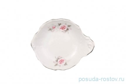 Розетка 13 см с ручкой &quot;Бернадотт /Серая роза /платина&quot; / 153598