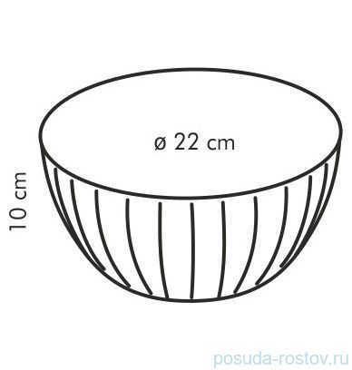 Миска 22 см желтая 2,5 л &quot;Tescoma /DELÍCIA&quot;  / 147322