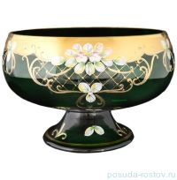 Ваза для фруктов 32 см н/н &quot;Лепка зелёная&quot; / 070784