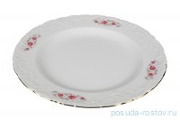 Блюдо 32 см круглое &quot;Рококо /577 /Серая роза /золото&quot; / 127645