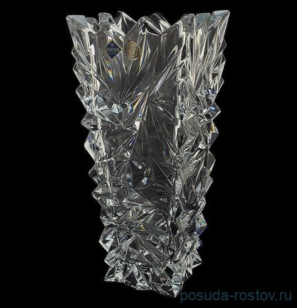 Ваза для цветов 30,5 см &quot;Glacier /Без декора&quot; хрусталь Йиглава / 019161