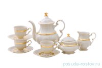 Кофейный сервиз на 6 персон 15 предметов &quot;Соната /Золотая лента&quot; / 028067