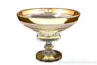 Конфетница 20 см н/н &quot;Max Crystal /Хрусталь с золотом&quot; / 124848