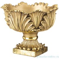 Ваза для цветов 27 х 22 см н/н &quot;Лепесток&quot; /бронза с позолотой / 273638