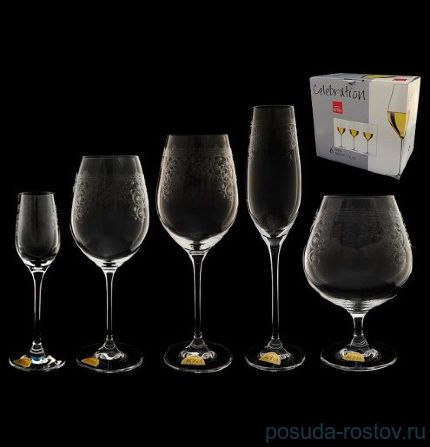 Рюмки 95 мл 6 шт &quot;Celebration /Европейский декор&quot; / 062793