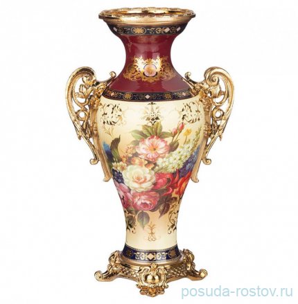 Ваза для цветов 24 х 16,5 х 39,5 см с ручками / 273804