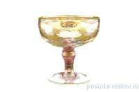 Конфетница н/н средняя &quot;Timon /Роберто Луиза /с золотом&quot; розовая ножка  / 148505