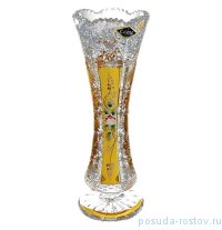 Ваза для цветов 20,5 см &quot;Хрусталь с золотом&quot; / 033532