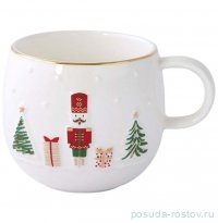 Кружка 400 мл с золотым кантом &quot;Щелкунчик /Let It Snow&quot; / 362010